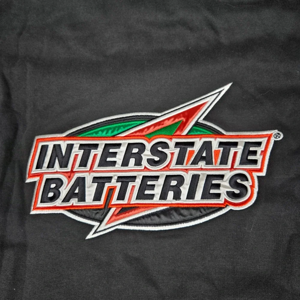 Starter NASCAR Joe Gibbs Racing Interstate Batteries 18 Crew Zip Hoodie Mens 2XL